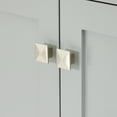 thumbnail image 4 of Ariel Cambridge 67 Inch Double Rectangle Sink Vanity With Carrara White Marble Countertop With 1.5 Edge In Grey, 4 of 10