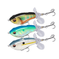 thumbnail image 1 of Señuelos flotantes para pesca de lubina, cebo Plopper con cola giratoria flotante, señuelos de arrastre para trucha de agua dulce y salada, 1 of 5