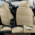 thumbnail image 4 of IKABEVEM Seat Covers Custom Fit Honda CR-V 2017 2018 2019 2020 2021 2022 Full Set Faux Leather(5 Seats, Beige), 4 of 7
