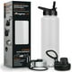 thumbnail image 1 of Magma Life Termo de Acero Inoxidable para Agua y Café 1200 ml (40 oz): Contiene 3 Tapas para Diferentes tipos de Bebidas, Ideal para Mantener la Temperatura Deseada (Blanco), 1 of 6