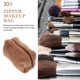 thumbnail image 5 of unbranded Bolsa De Maquillaje De Color Café Con Cierre Resistente Para Guardar Cosméticos Y Objetos Personales, 5 of 6