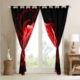 thumbnail image 3 of Erosebridal Rideaux à Roses Rouges pour Chambre et Salon (2 Panneaux, 38 x 45 Pouces) Rideaux Occultants 30 %-50 % à Motif Floral de Roses pour Jardin, Assombrissants, Romantiques pour la Saint-Valentin, 3 of 5