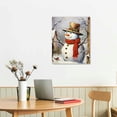 thumbnail image 2 of Nawypu  Snowman Canvas Wall Art for Christmas - Print Winter Pictures Artwork Painting  for Home Wall, 2 of 4