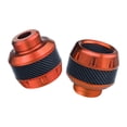 thumbnail image 1 of Pack of 2 Aluminum Alloy Sliders Crash Cups Universal Motorcycle Protector Front Fork Anti-fall Cups Crash Modification Accessory Professional Orange, 1 of 7