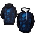 thumbnail image 4 of LAOLIUSN Hoodies Men Skull 3D Graphic Print Sweatshirts Pullover Tops with Pocket, S-4XL, 4 of 7