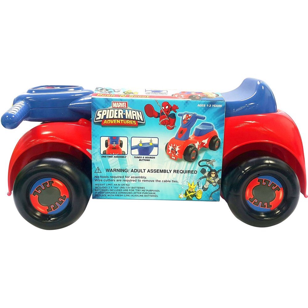SpiderMan Adventures Push �N Scoot RideOn