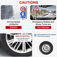 thumbnail image 5 of Emergency Snow Chains, Tire Chains with Thickened Manganese Steel for Car Truck SUV in Ice, Sand and Mud(8 Packs, Tire Width 235-285mm), 5 of 6