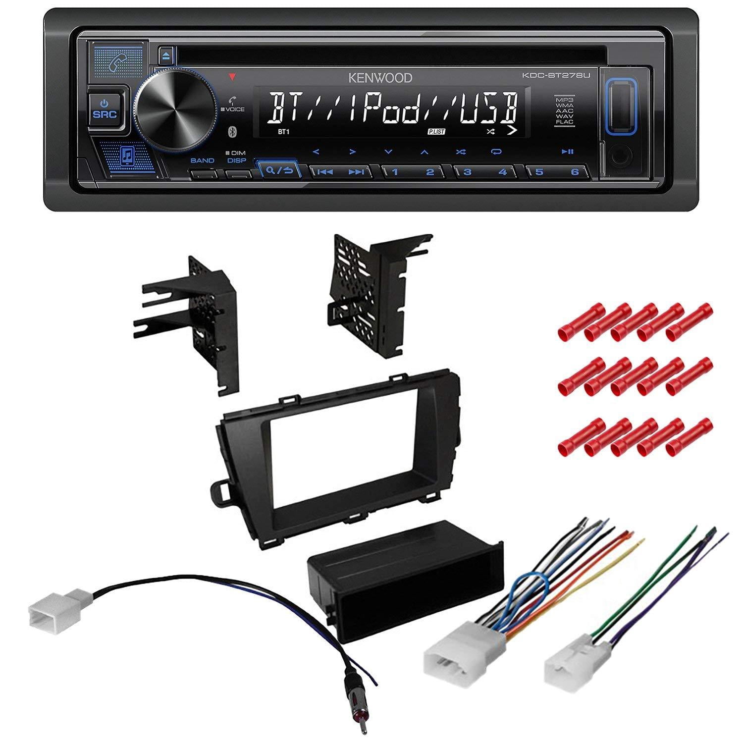 KIT8456 Kenwood Car Stereo with Bluetooth for 20122015 Toyota Prius w