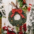 thumbnail image 5 of Mecorevxz Vintage Resin 3D Christmas Tree Wreath Ornaments with Bow,Christmas Hanging Decor for Xmas Tree,Wreaths,Christmas Gifts(E), 5 of 6