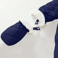 thumbnail image 6 of Baby Toddler Girls Boys Winter Hooded Romper Snowsuit Booties Cotton Jumpsuit Outfits Dark Blue 6-9 Months, 6 of 6