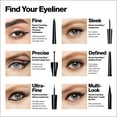 thumbnail image 4 of Revlon ColorStay Skinny Liquid Eyeliner, Waterproof, Smudgeproof, Longwearing Eye Makeup with Ultra-fine Tip, Mahogany Flame, 0.08 oz, 4 of 10