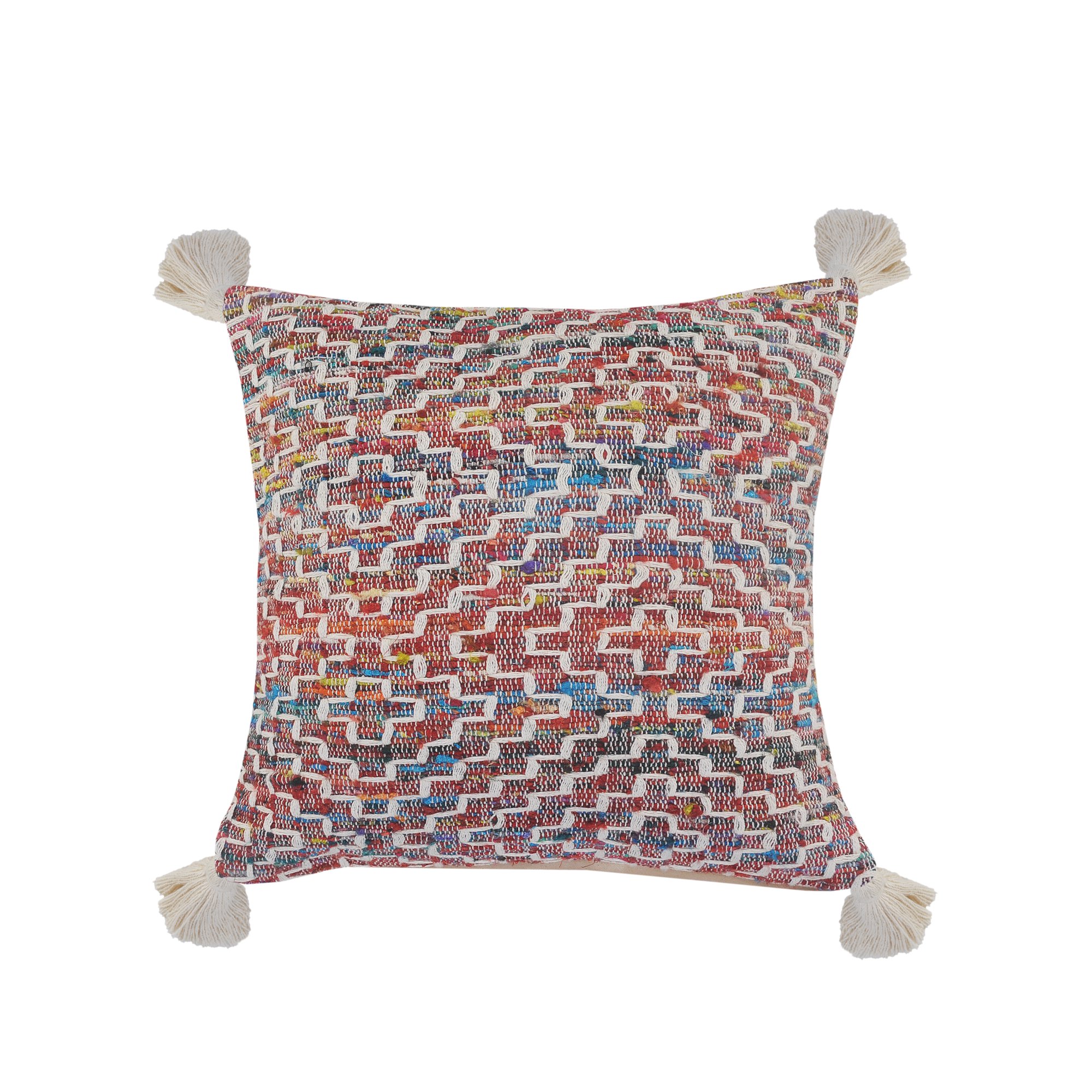 Lr Home Harlow Hill Nomad 20 x 20 Geometric Adult Decorative Throw Pillow Ivory/Multicolor