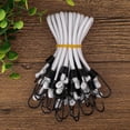 thumbnail image 6 of 9 inch Mini Short White Bungee Cords with Hooks, 12 count, 6 of 6