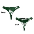 thumbnail image 3 of Fotbe Christmas tree green plaid Tanga Sin Costuras para Mujer con Estampado – Panties Invisibles, Transpirables y Cómodos para Uso Diario-3X-Large, 3 of 6