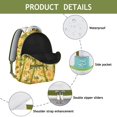 thumbnail image 4 of "Elegant Wildflower & Sunflower Campus Backpack - Lightweight School Bag with Laptop Sleeve, Trendy Floral Design, Breathable Mesh Back Support", 4 of 6