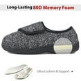 thumbnail image 5 of LongBay Men's Adjustable Diabetic Slippers Memory Foam Arthritis Edema Swollen House Shoes, 5 of 6