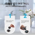 thumbnail image 4 of Bathroom Sink Drain Stopper with Hair Catcher ,Oil Rubbed Bronze Universal 2-in-1 Pop up Brass Sink Stopper Plug Strainer ,Fits 1-1/8" to 1-1/2" Drain Holes ,2 pack, 4 of 6