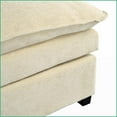thumbnail image 3 of U-Shaped Chenille 6-Seat Sectional Sofa with Adjustable Armrest Pillows – Durable Solid Wood Frame for Living Rooms & Offices | Polyester | Pillow Back | Beige, 3 of 18