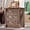 LightBrown(3 Drawers, variant on Farmhouse 26" Tall 2-Drawer Dresser with Charging Station, 23.6" Wide Wood Rustic Large Nightstand, End Side Table with Roman Column Design for Adult Bedroom, Living Room