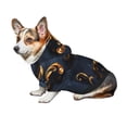 thumbnail image 7 of Honeii Elegant Gold Scrollwork Print Small Dog Hoodies Pet Hooded Sweatshirts Fall Winter Puppy Cat Sweaters Warm Clothes for Small Dogs Outfits Costume-XX-Large, 7 of 7