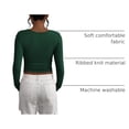 thumbnail image 4 of Camisa de Mujer PRETTYGARDEN Otoño 2025 Manga Larga Henley XXL, 4 of 9