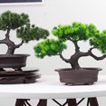 thumbnail image 3 of Monstrate Árbol de simulación verde para interiores y exteriores, planta en maceta para el hogar con flores y plantas naturales de imitación, Decoración del hogar Color primario, 3 of 6