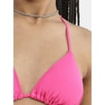 thumbnail image 4 of No Boundaries Women's Triangle Tie Bikini Top, Sizes XXS-XXL, 4 of 5