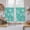 Green, variant on Teal Coastal Tier Curtains 54 Inch Length, Nautical Beach Starfish Coral Summer Cafe Short Curtains for Bathroom Over Sink, Small Kitchen Curtain Light Filtering Tiered Drapes 2 Panels 27.5"Wx54"L