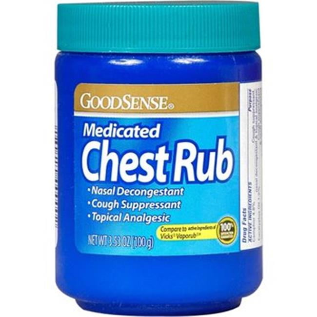 Medicated Chest Rub No Carton, Cough Suppressant, Topical Analgesic