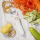 thumbnail image 4 of Electric Fruit and Vegetable Peeler, Stainless Steel Peeler Peeler Slicer 3-in-1 Tool for Kitchen Apple Carrot Potato Cucumber, 4 of 5
