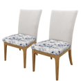 thumbnail image 2 of KLL Indigo Tie Dye Pattern Seat Covers for Dining Room Chairs,Washable Chair Seat Chair Covers Seat Protector-Two Pieces, 2 of 7
