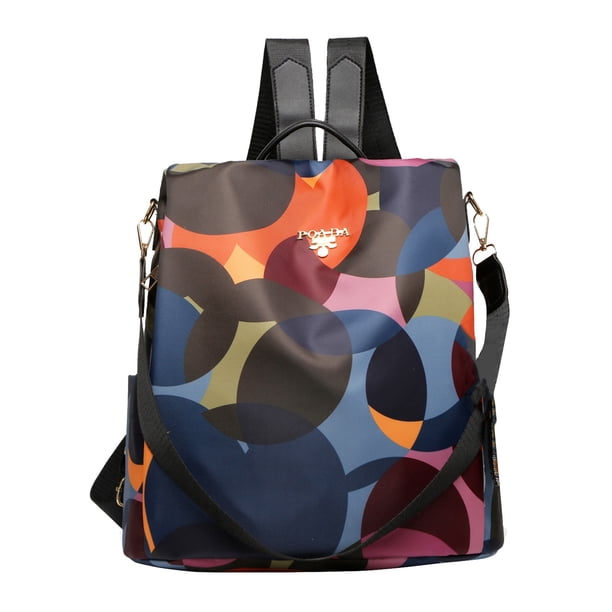 Mochila para mujer Bolsos de hombro antirrobo impermeables Bolsos escolares de moda