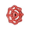 thumbnail image 4 of Uxcell Square Broach 5x5mm Wheel 45mm Uxcell Faucet Round Wheel Handle Red 2 Pack, 4 of 5