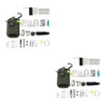 thumbnail image 1 of Greeniant Kit de caja de emergencia para supervivencia al aire libre 29 en 1, bolsa de emergencia SOS, conjunto de equipo de de ejercito verde 2piezas, 1 of 6