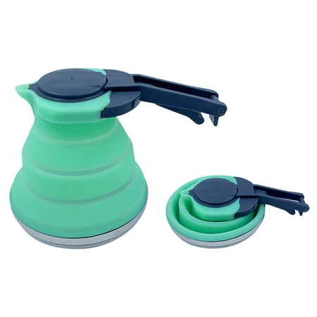

Geruite Silicone Tea Kettle Collapsible Water Boiler Portable Tea Food Grade Silicone Kettle for Coffee Tea Fast Water Boiling