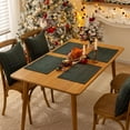 thumbnail image 3 of Christmas Plaid Placemats Set of 4, Green Blue Buffalo Checkered Tartan Winter Thanksgiving Xmas Table Mats for Dining Room Kitchen Table Decor, 3 of 7