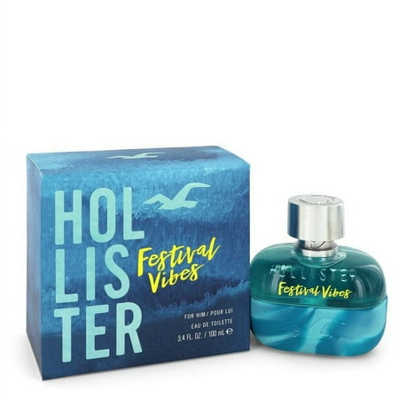 Hollister Festival Vibes by Hollister Men Eau De Toilette Spray 3.4 oz Pack of 4 Walmart