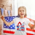 thumbnail image 6 of Coerni Toddler Boys 4th Of July Excavator T Shirts American Flag Shirt Kids Independence Day Patriotic Short Sleeve Tops, 6 of 8