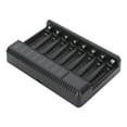 thumbnail image 3 of Cargador de batería SEIVI Black PC con protección inteligente, portátil, para viajes, con pantalla inteligente, USB, de ocho ranuras, para carga de pilas AA y AAA Ni-MH y Ni-Cd., 3 of 13