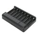 thumbnail image 1 of USB SEIVI PC Negro Protección Inteligente Portátil Viaje Pantalla Inteligente USB Ocho Ranuras Cargador De Batería Para Carga Ni MH Ni Cd AA AAA, 1 of 7