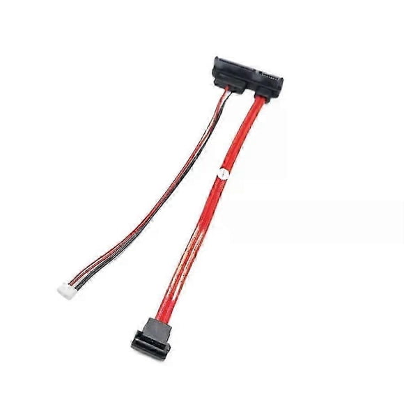 Cable de alimentación y datos para disco duro SSD HDD de 7+15 pines y 22 pines, con codo de 90 grados a 7 pines, paso pequeño de 5 pines y 125 mm, para mini PC Intel NUC ITX.