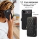 thumbnail image 5 of YEYKX Cartera for iPhone Air de 6,5 Pulgadas con Correa para Muñeca/hombro, 9 Ranuras para Tarjetas, Monedero con Cierre, Soporte de Cuero de Lujo, Funda Cell Phone a Cuadros, Negro, for iPhone Air, 5 of 10