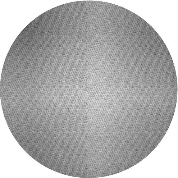 Ahgly Company Machine Washable Indoor Round Transitional Sonic Silver Gray Area Rugs, 6' Round