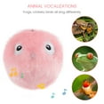 thumbnail image 2 of Fluffy Plush Cat Toy Balls Interactive Chirping Balls with 3 Lifelike Animal Chirping Sounds Frog Cricket Bird Kitten Refillable Catnip Toys Cat Kicker Toys for Indoor Cats Exercise, 2 of 7