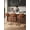 Dark Brown, variant on LainTene 26" Bar Stools Set of 3 – Faux Leather Counter Height Stools with Backrest & Footrest, Heavy-Duty Metal Frame for Kitchen, Bar, Living Room, Black