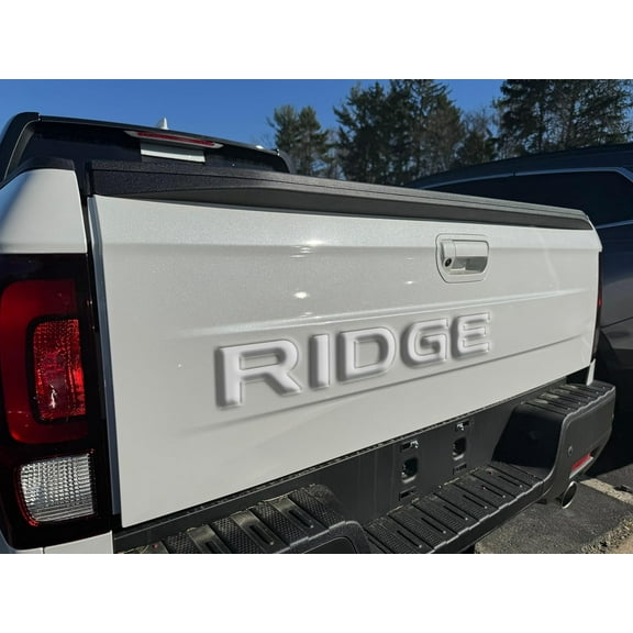 Infinite SPLY Tailgate Letters Inserts Compatible with 2024 2025 Honda Ridgeline 1/16" ABS Plastic with Adhesive- Chrome