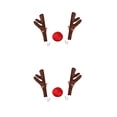 thumbnail image 1 of Scienceny 3 unids/set ciervos Navidad decoración coche vehículo nariz cuerno disfraz Kit Navidad cuernos adornos Auto decoración Type2 NO2 Scienceny CBP106133, 1 of 5