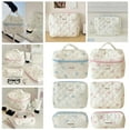 thumbnail image 3 of Makeup Bag Bow Portable Storage Toiletry Bag Makeup Organizer for Travel and Daily Use, 3 of 8