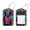 multicolored 5, variant on PhooArto 2 Pcs Luggage Tags, Neon Kitten Pattern Privacy Cover ID Label with Stainless Steel Loop and Address Card for Travel Bag Suitcase