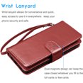 thumbnail image 6 of Tiflook Wallet Case For Galaxy S22,PU Leather Card Holder Flip Cover [Detachable Magnetic] for Samsung Galaxy S22 5G 6.1" 2022 [Wine Red], 6 of 6